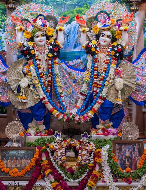 Sri Sri Radha Madhava deities at ISKCON temple